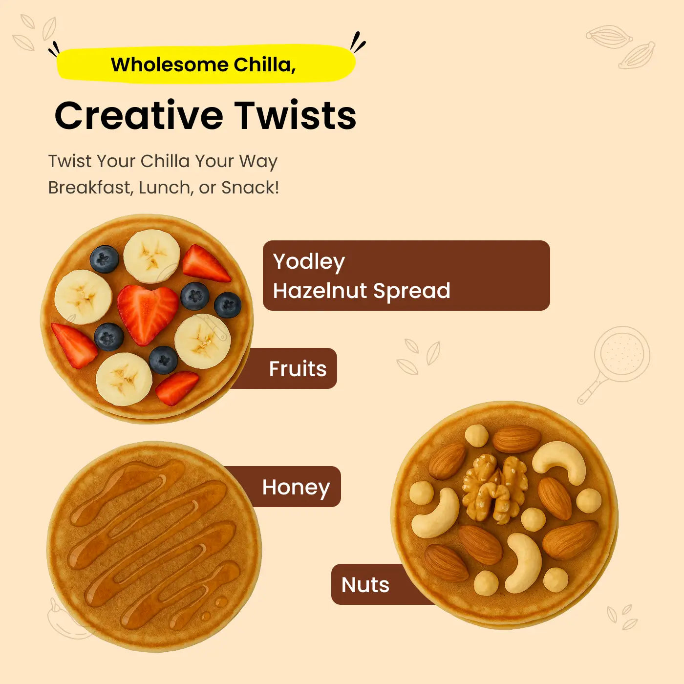 Wholesome Pancake Mix- 2 Flavours