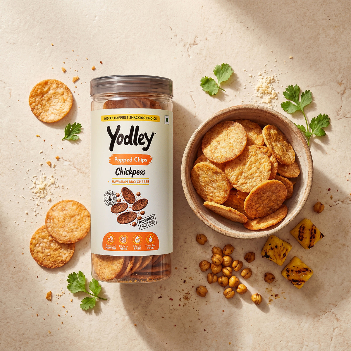 Chickpeas Popped Chips – Hawaiian BBQ Cheese