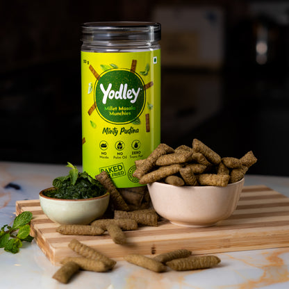 Millet Masala Munchies - Pack 2 (Minty Pudina & Tangy Achari)