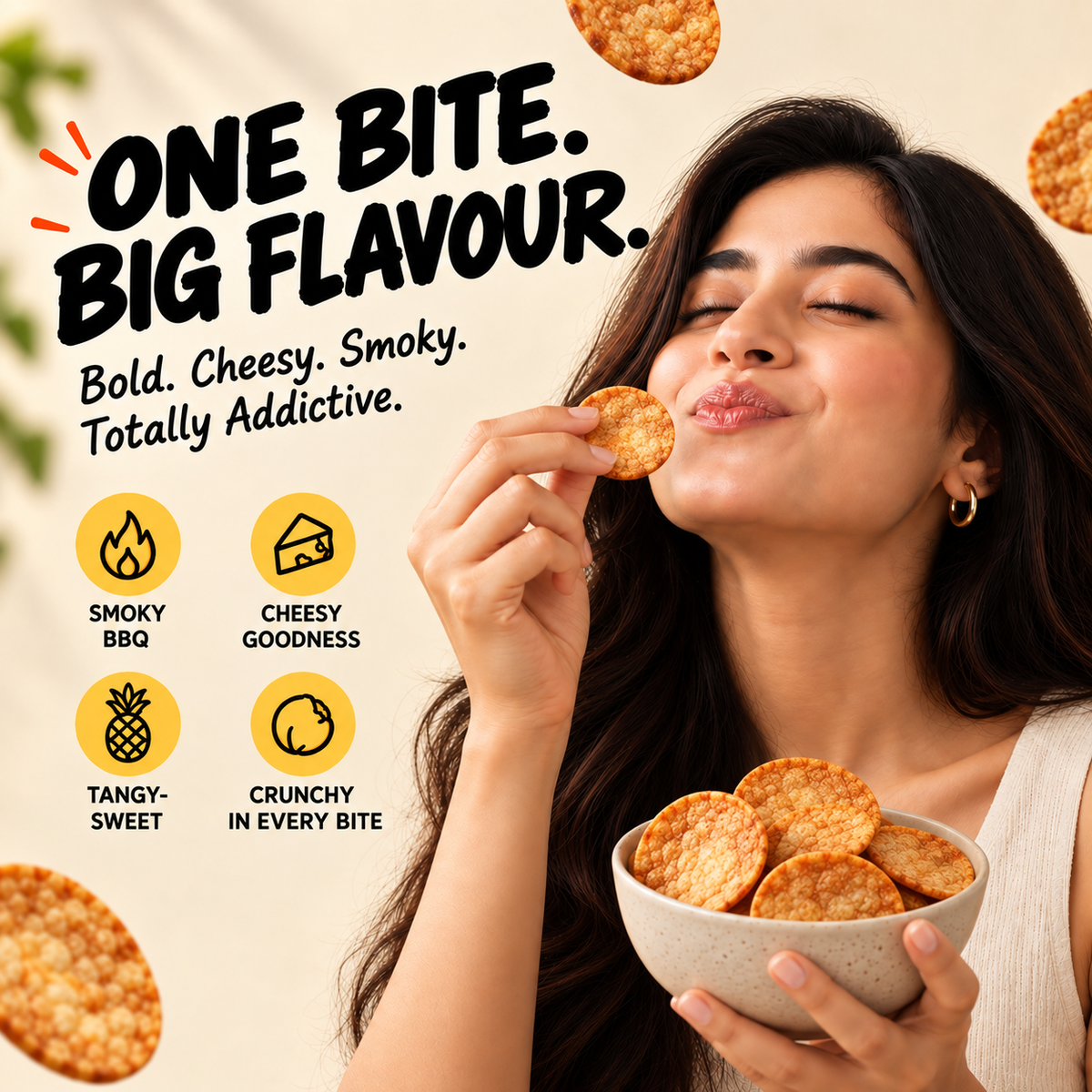 Chickpeas Popped Chips – Hawaiian BBQ Cheese
