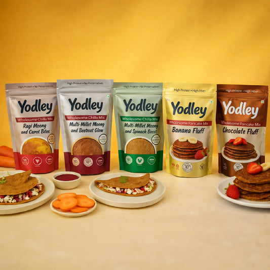 Wholesome BreakFast Pack Of 5 (Chilla Mix & Pancakes)