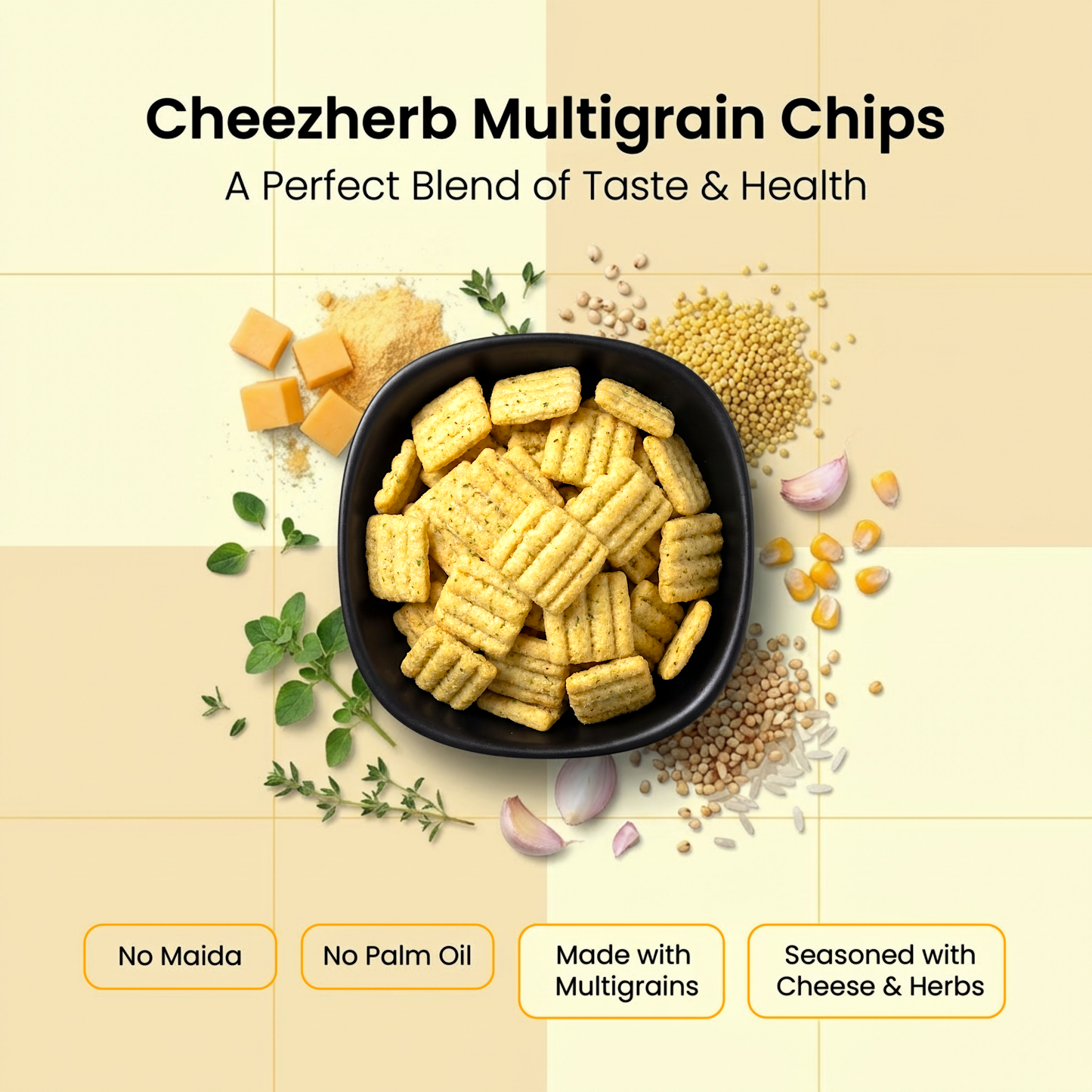 Multigrain Chips - Cheezherb