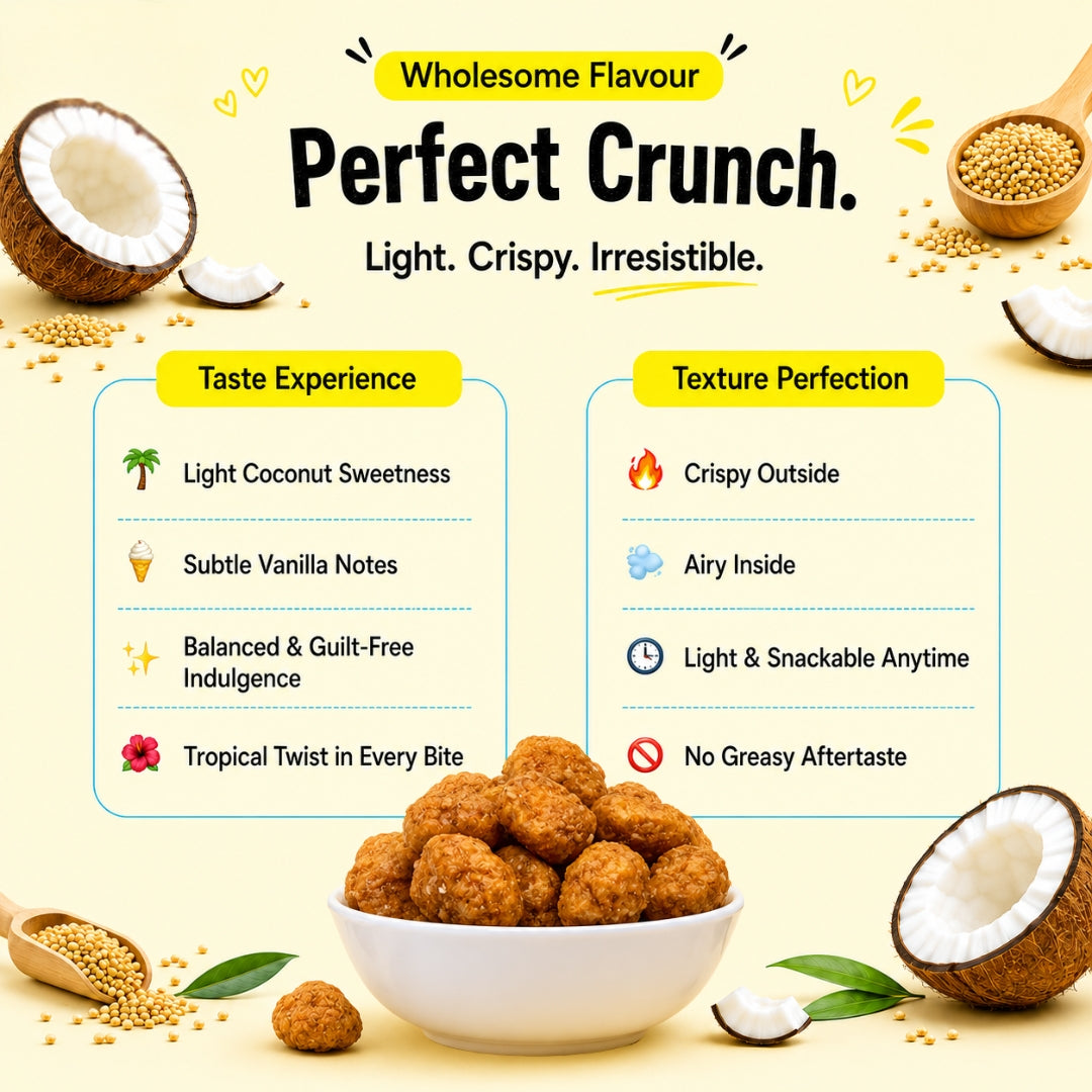 Millet Puffs - Pack 2 (Chocolate Crunch & Coconut Crunch)