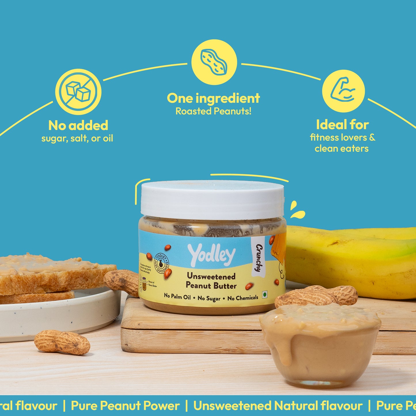 Unsweetened Peanut Butter (Crunchy)