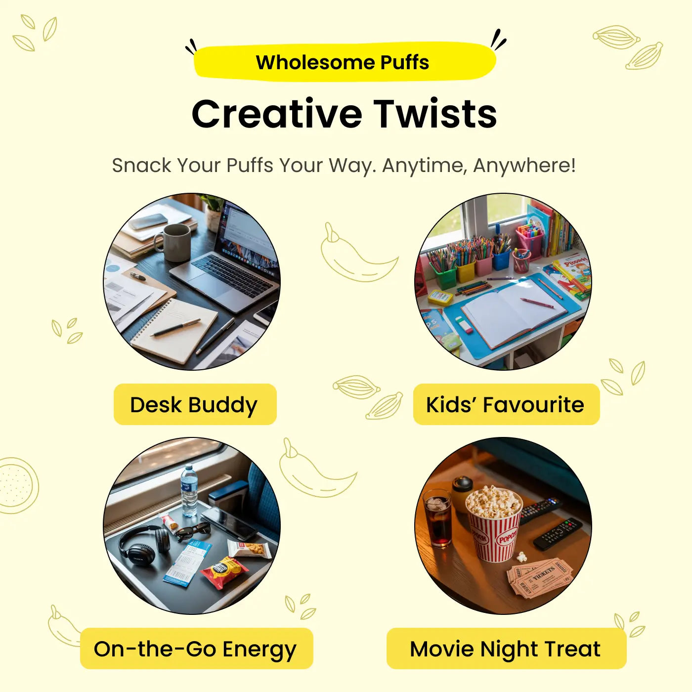 Millet Puffs - Pack 2 (Chocolate Crunch & Coconut Crunch)