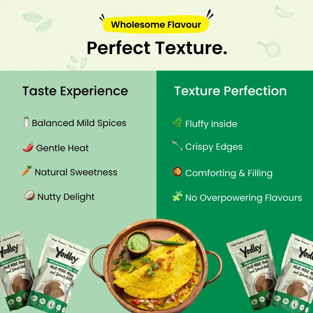 Wholesome Chilla Mix - 3 Flavours 1 Nutritious Deal