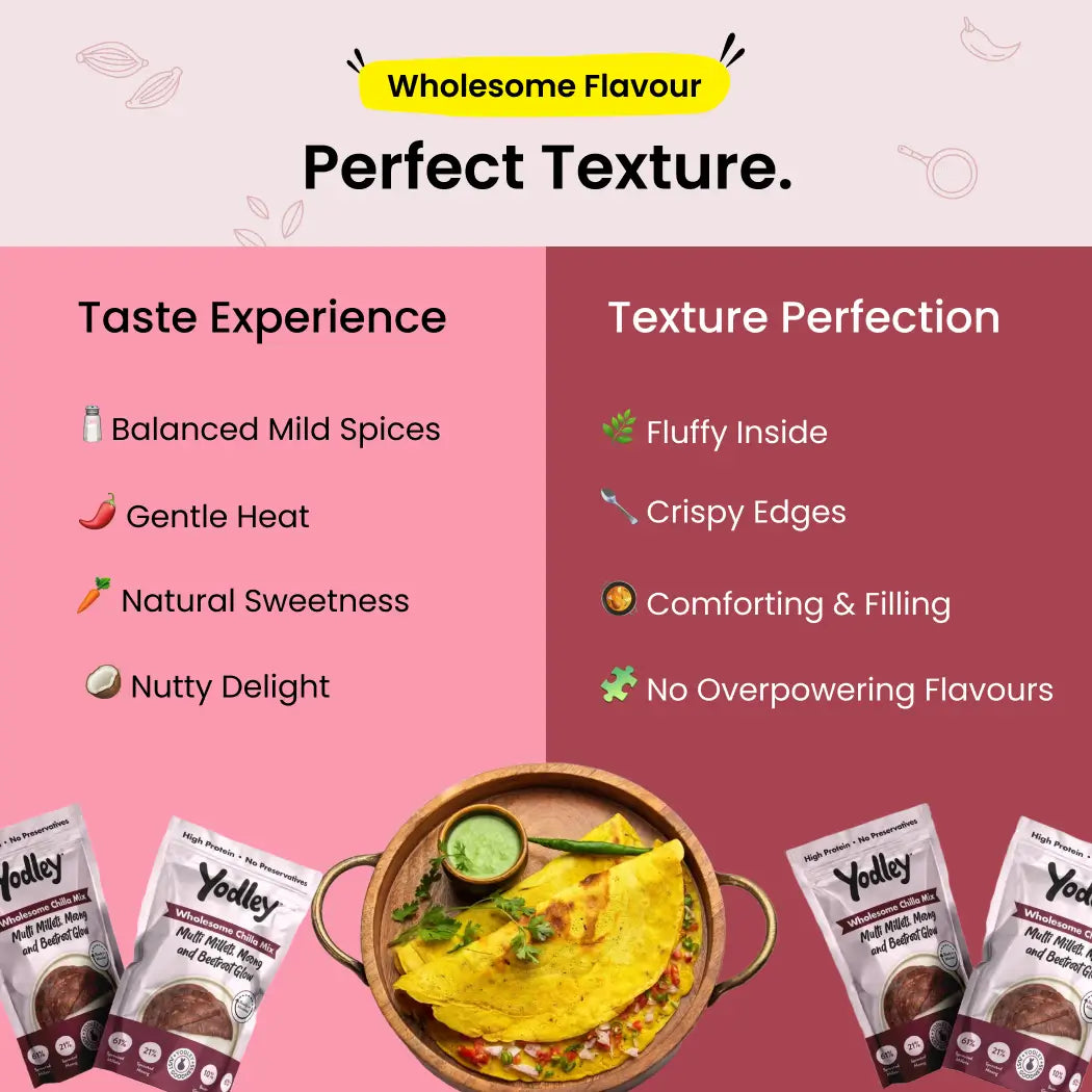 Wholesome Chilla Mix - 3 Flavours, 1 Nutritious Deal