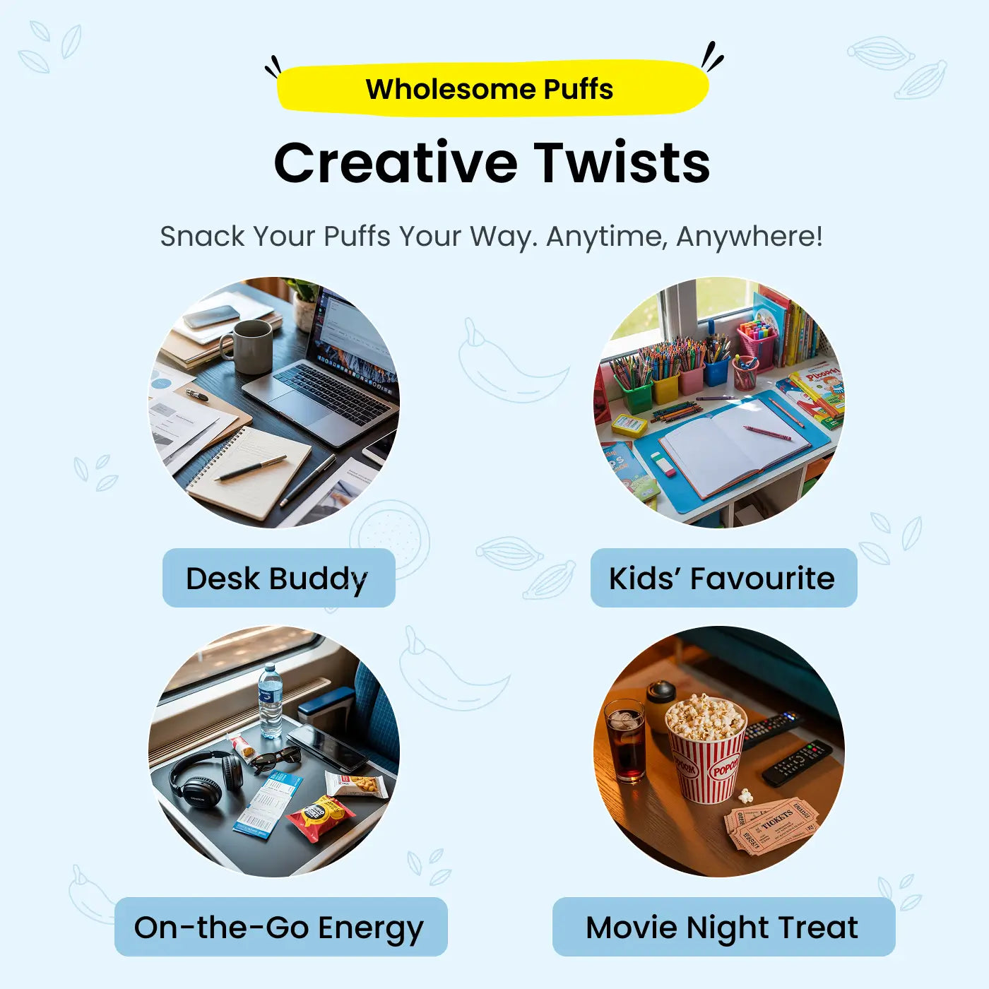 Millet Puffs - Pack 2 (Chocolate Crunch & Coconut Crunch)