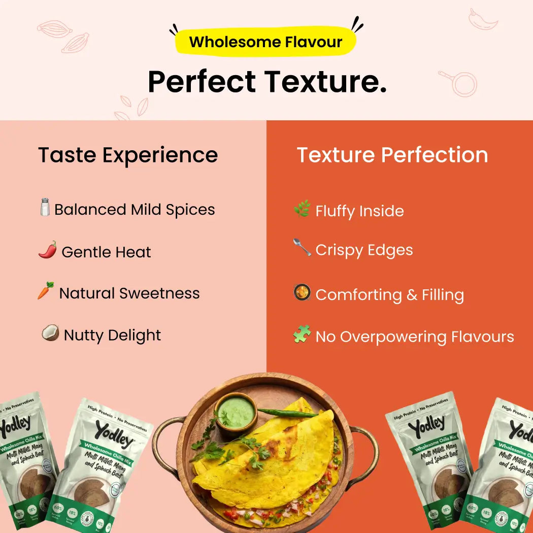 Wholesome Chilla Mix - 3 Flavours 1 Nutritious Deal
