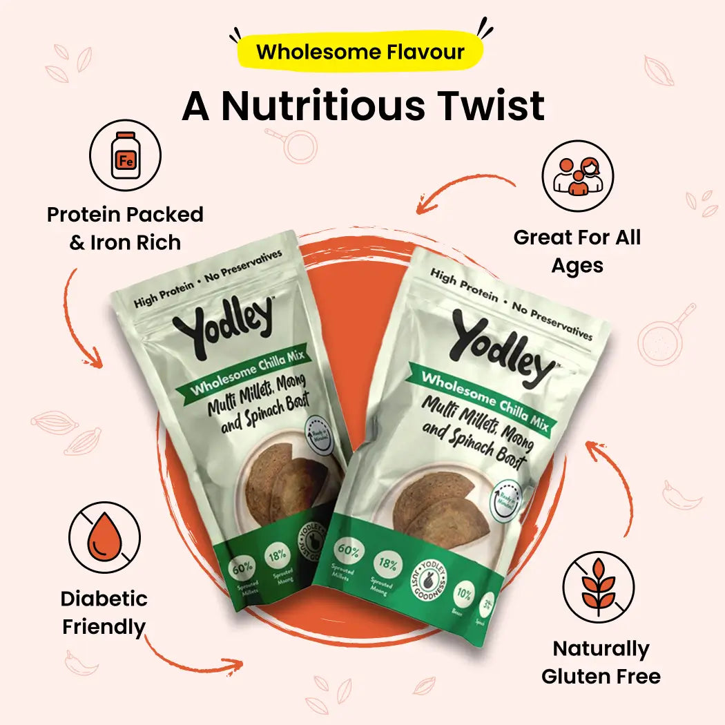 Wholesome Chilla Mix - 3 Flavours, 1 Nutritious Deal