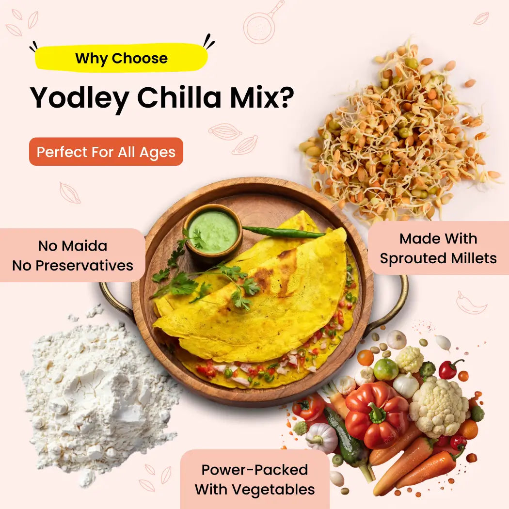 Wholesome Chilla Mix - 3 Flavours, 1 Nutritious Deal