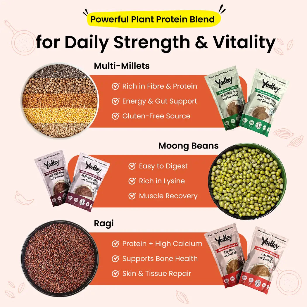 Wholesome Chilla Mix - 3 Flavours, 1 Nutritious Deal