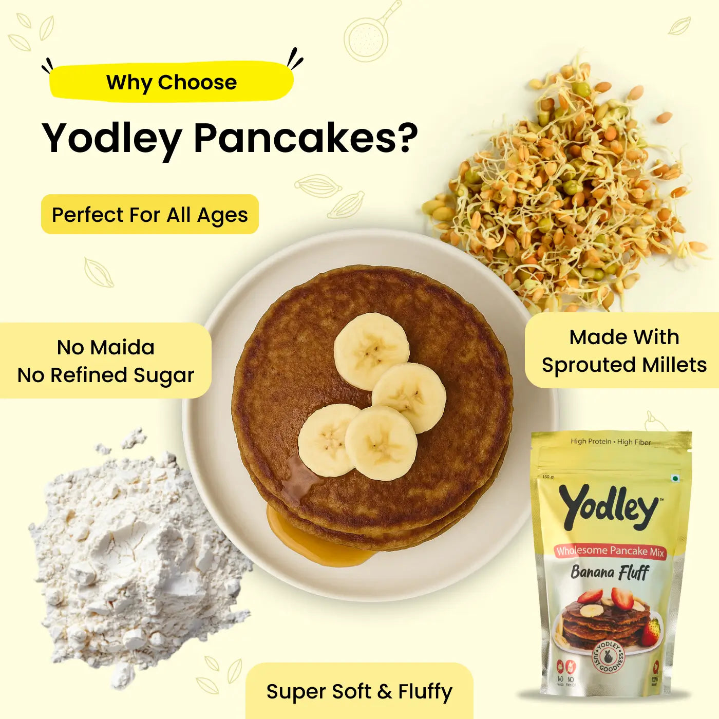 Wholesome Pancake Mix- 2 Flavours