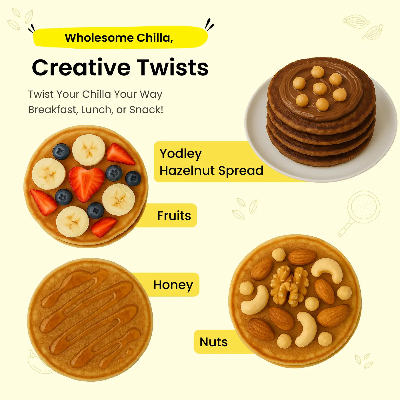 Wholesome Pancake Mix- 2 Flavours