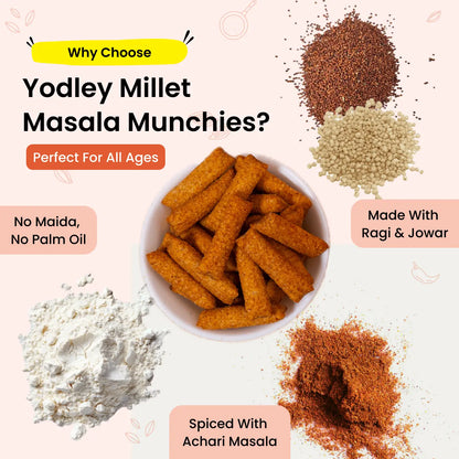 Millet Masala Munchies - Tangy Achari