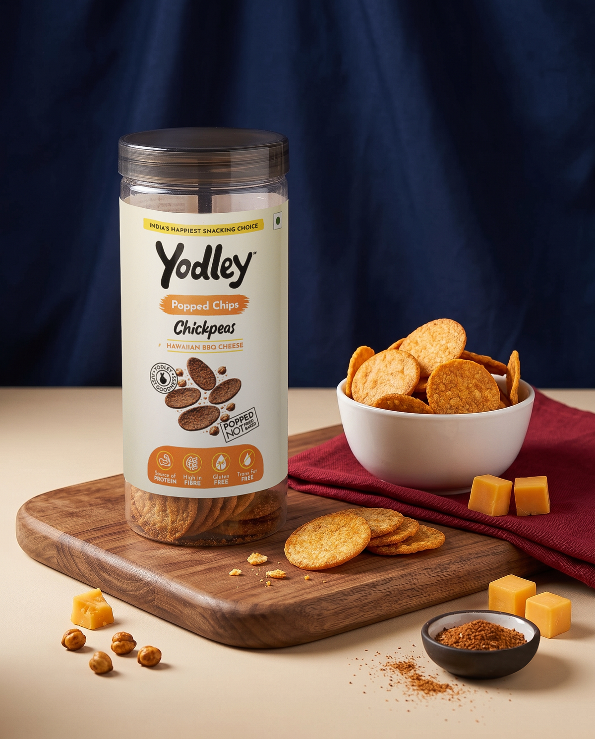Chickpeas Popped Chips – Hawaiian BBQ Cheese
