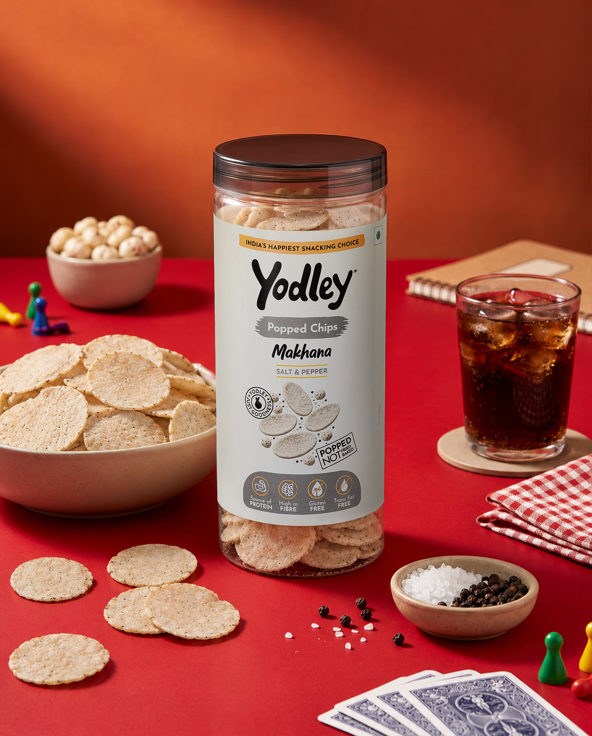 Makhana Popped Chips – Salt & Pepper