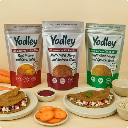 Wholesome Chilla Mix - 3 Flavours, 1 Nutritious Deal